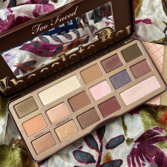 Brand New Too Faced Eye Shadow Set of Three Chocolate Bar Let’s Play Major Love - Picture 9 of 16